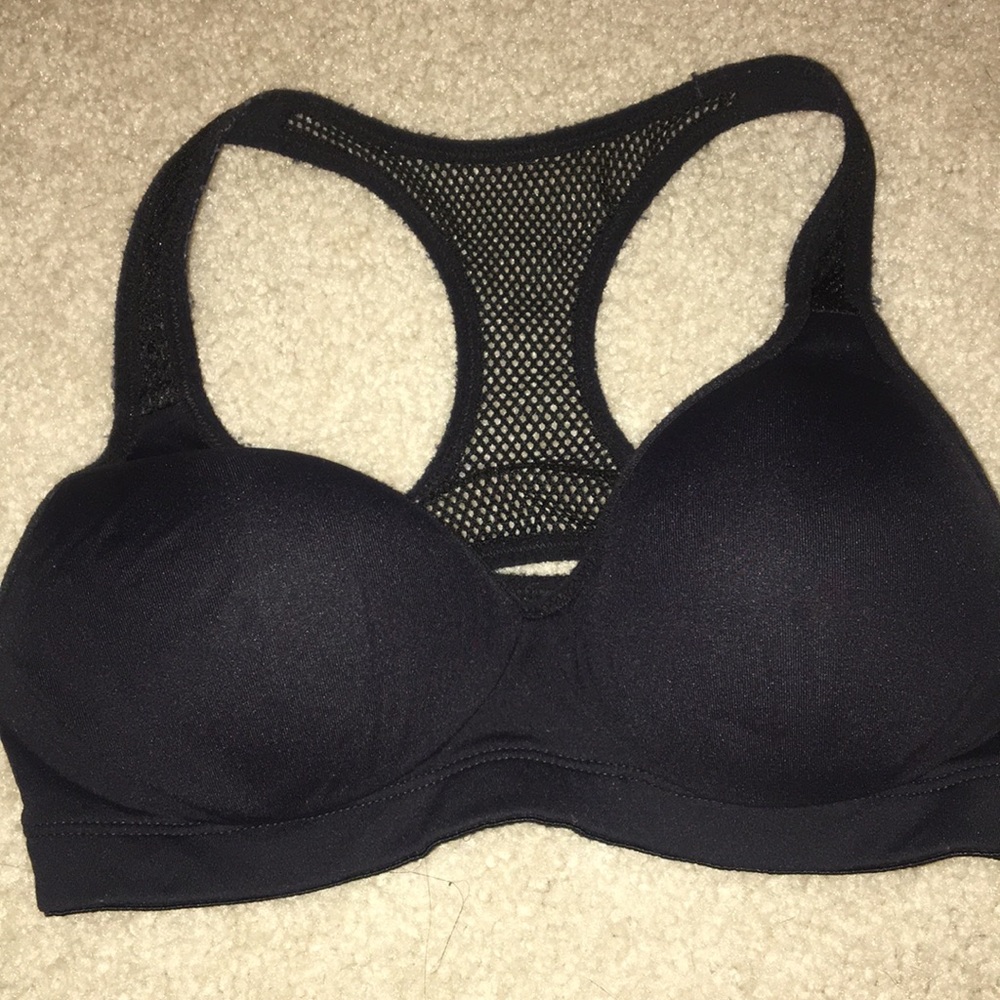 Pink sports bra